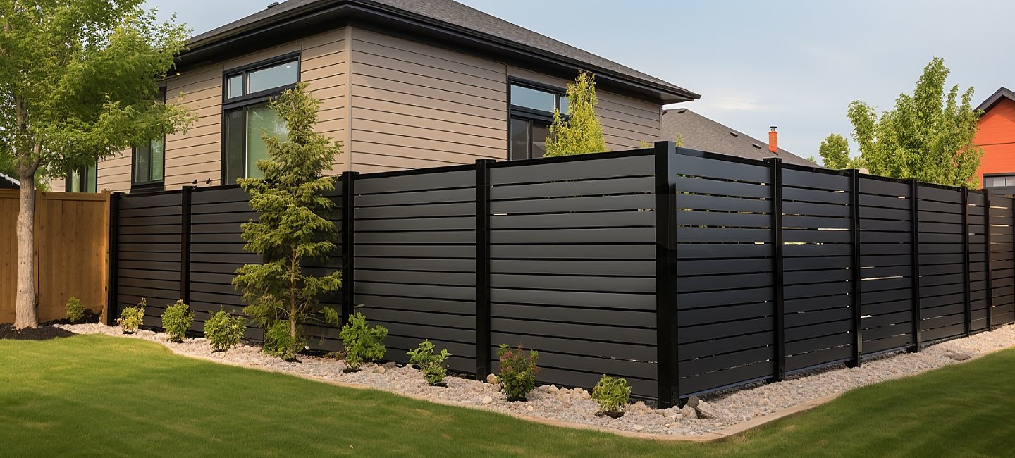 Premium aluminum fence combining safety and style, providing reliable protection for outdoor swimming pools.